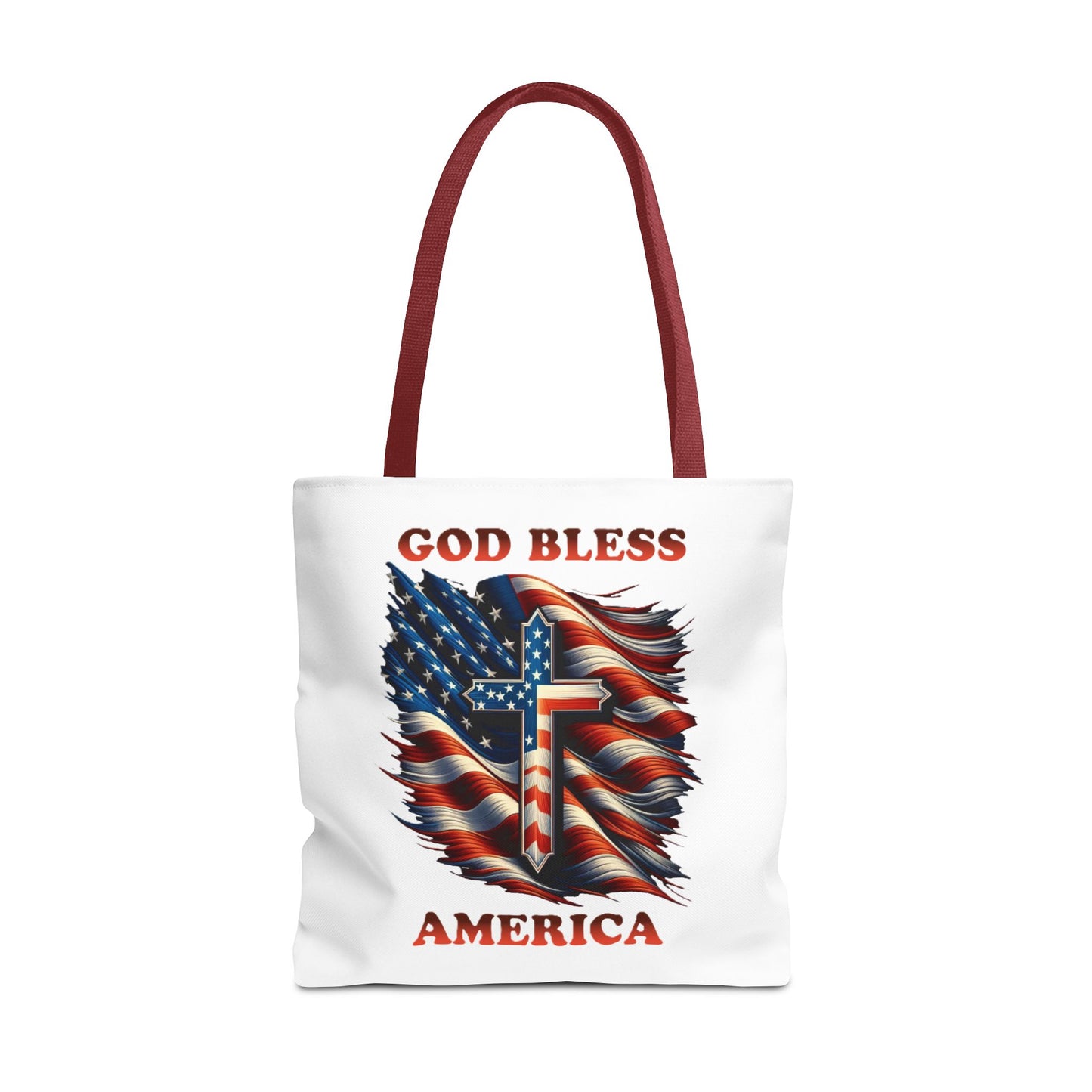 Tote Bag (AOP) "GOD BLESS AMERICA"