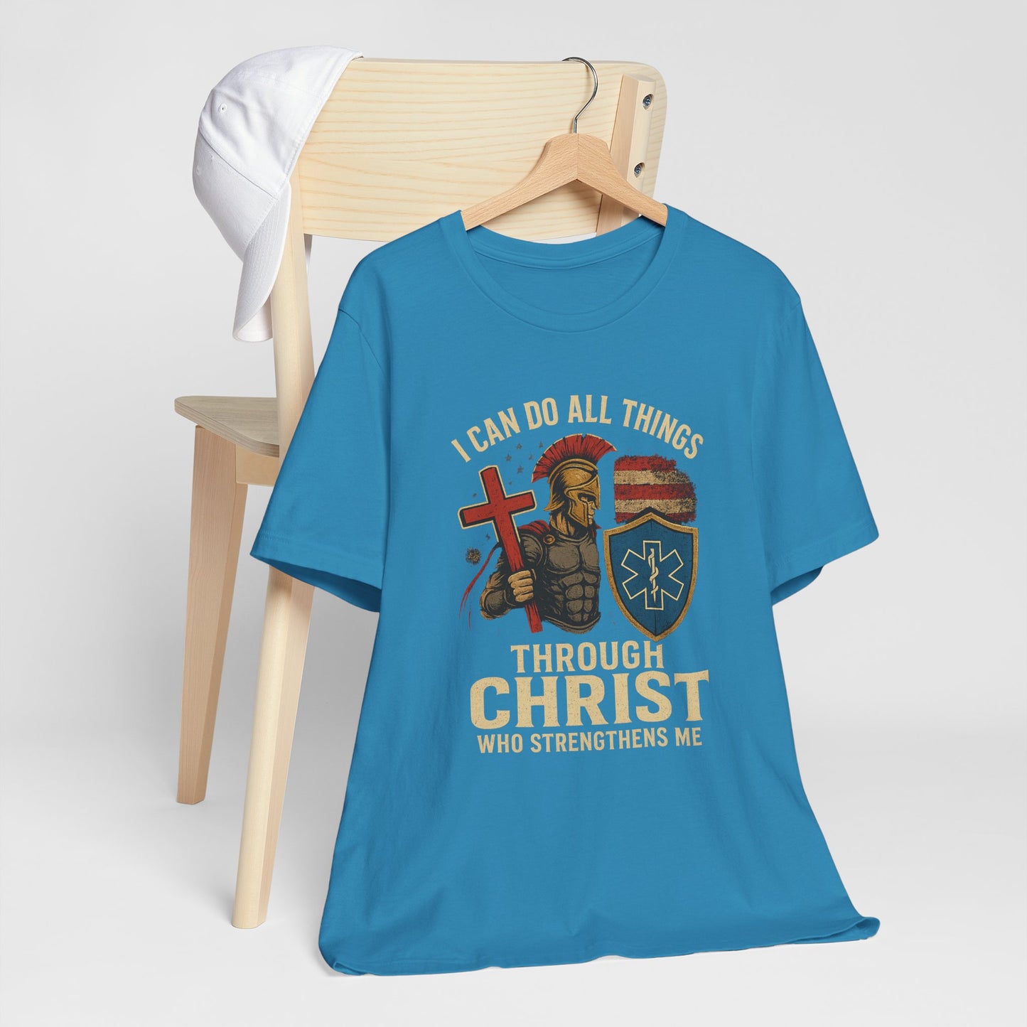 Medical Personnel Tee — "I Can Do All Things Through Christ"