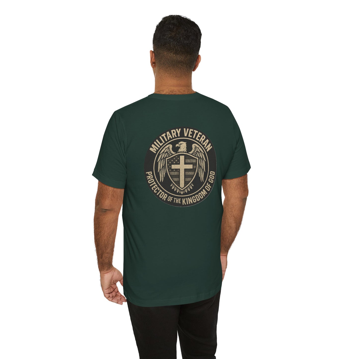 Veteran Protector Tee — "Military Veteran Protector of the Kingdom of God"