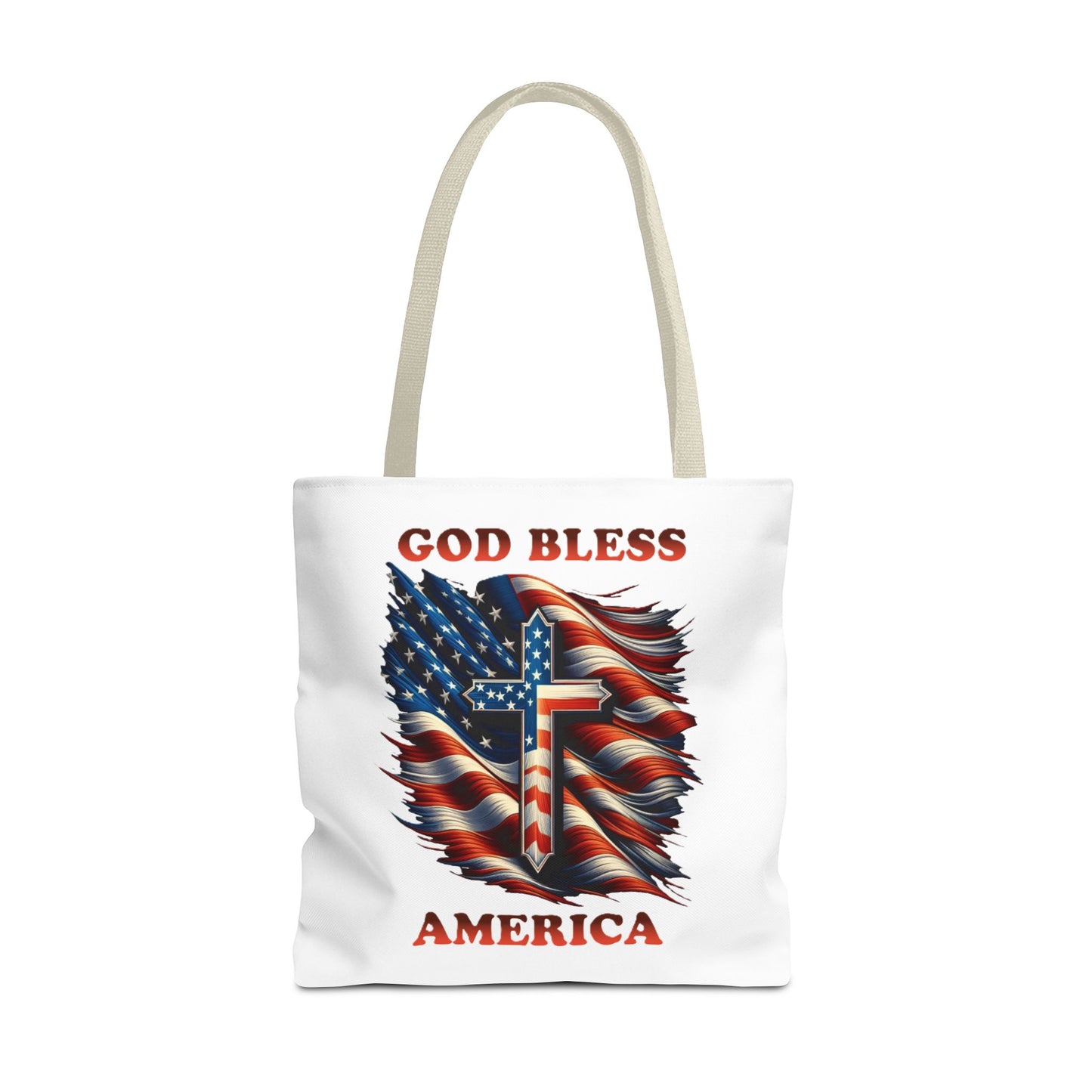 Tote Bag (AOP) "GOD BLESS AMERICA"