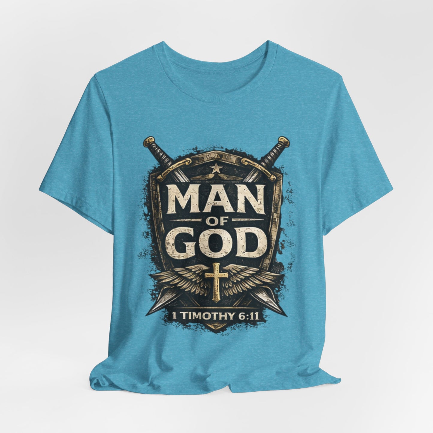 Man of God Tee — 1 Timothy 6:11 Christian Faith T-Shirt