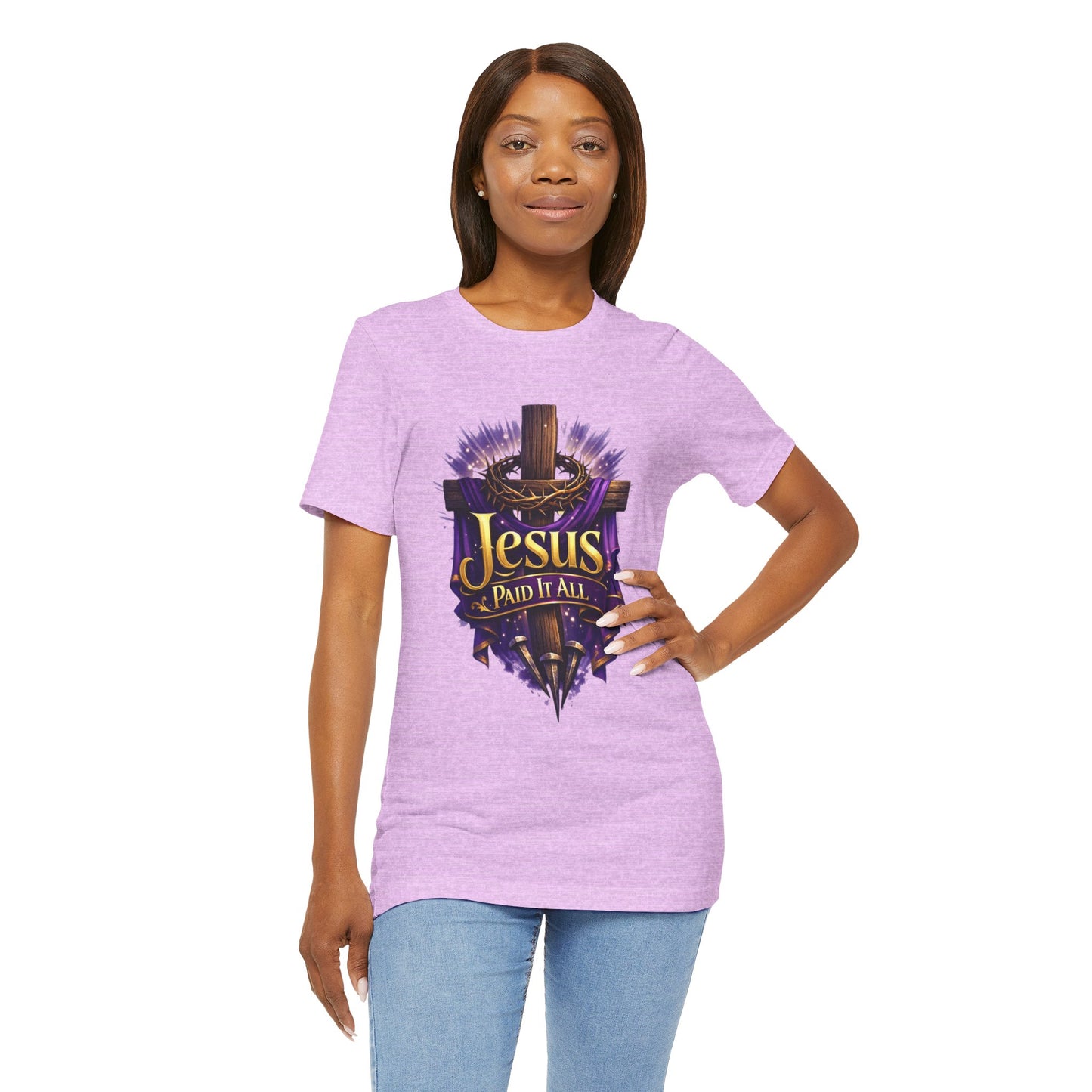 Jesus Paid It All Christian Cross Tee