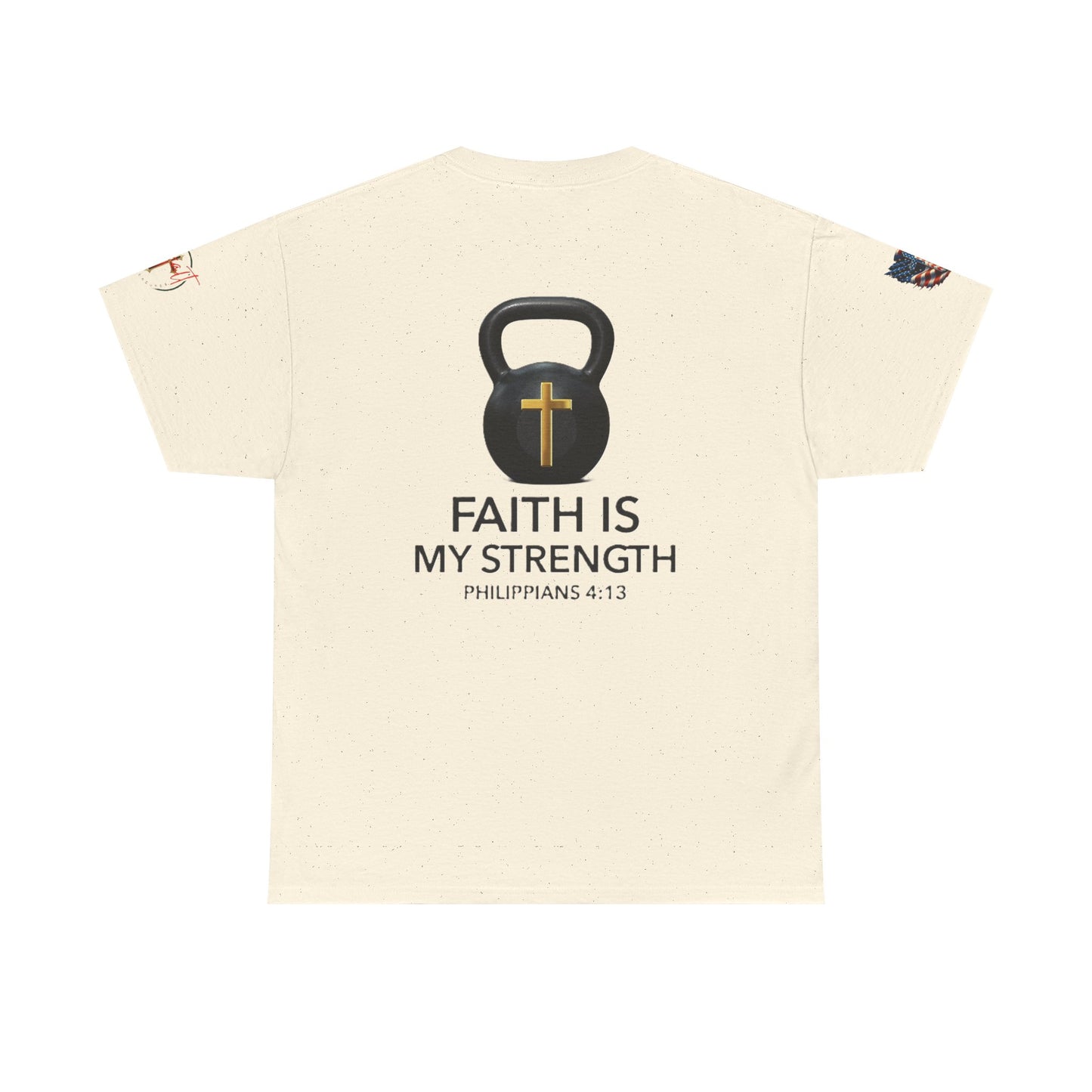 Christian Tee - Philippians 4:13 'Faith Is My Strength'