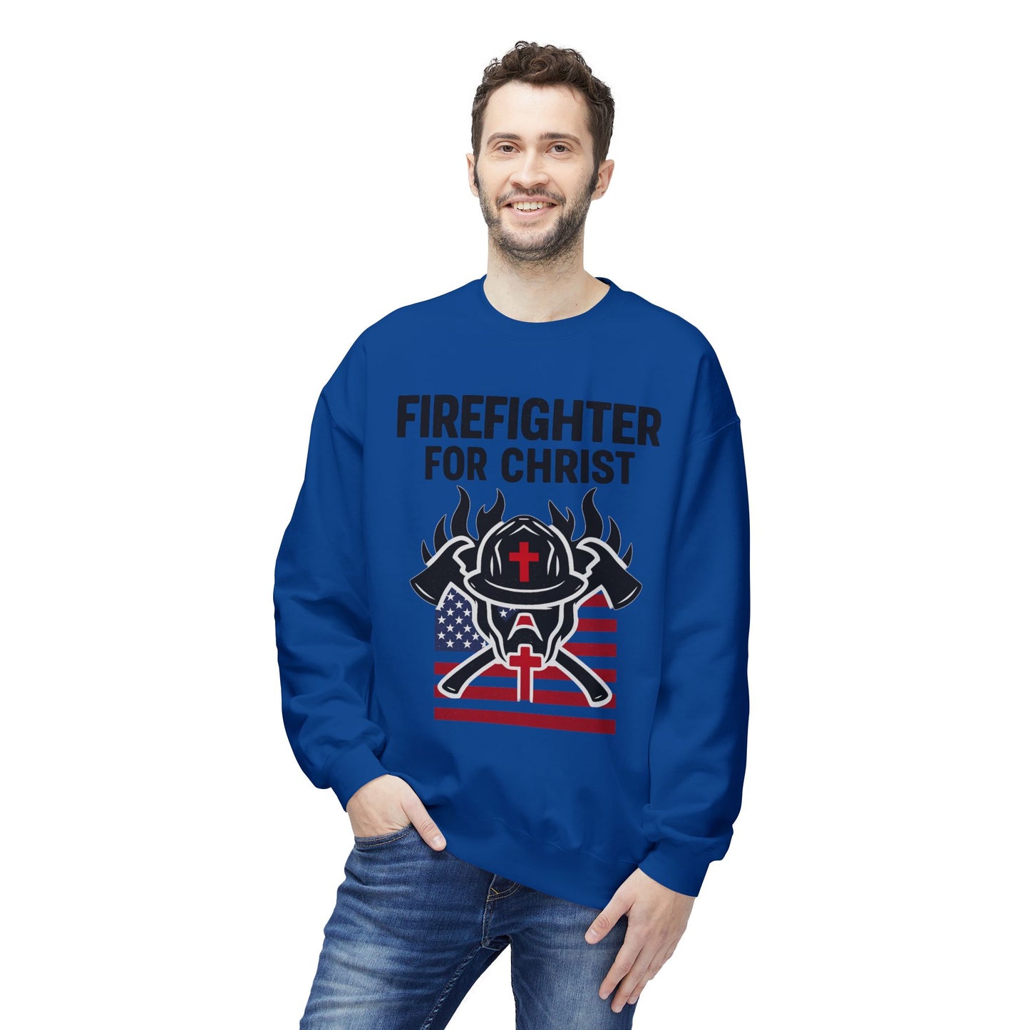 Sweatshirt FIREFIGHTER FOR CHRIST
