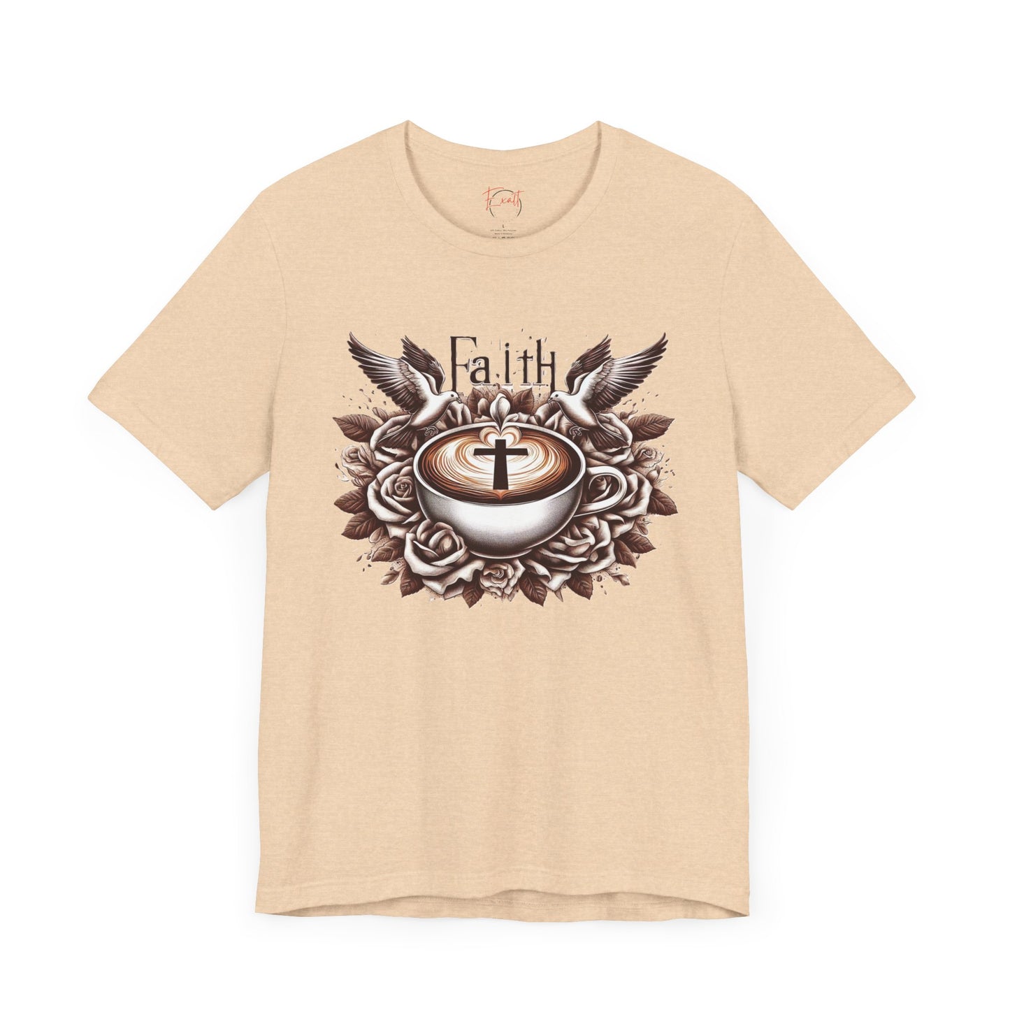 Unisex Jersey Short Sleeve Tee "Faith and Coffee"