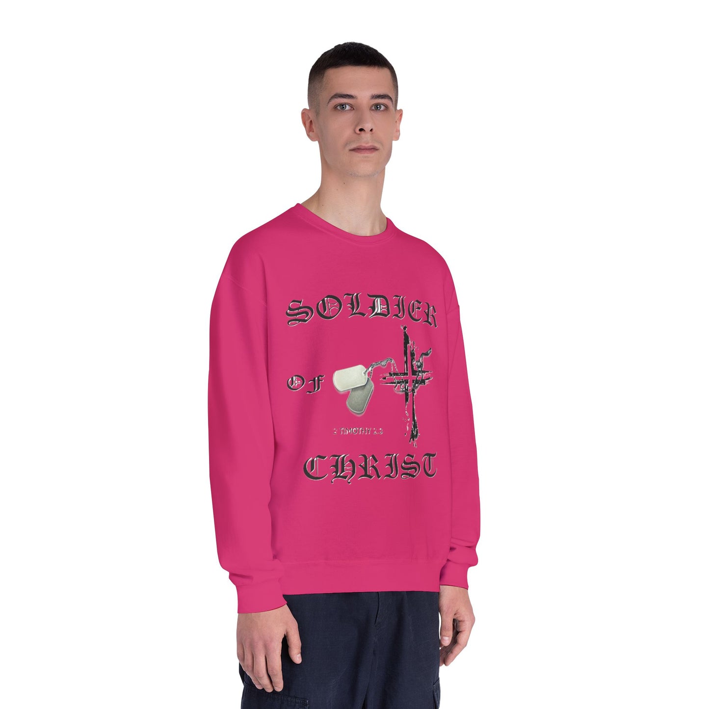 Christian Military Sweatshirt: Soldier of Christ Unisex NuBlend® Crewneck