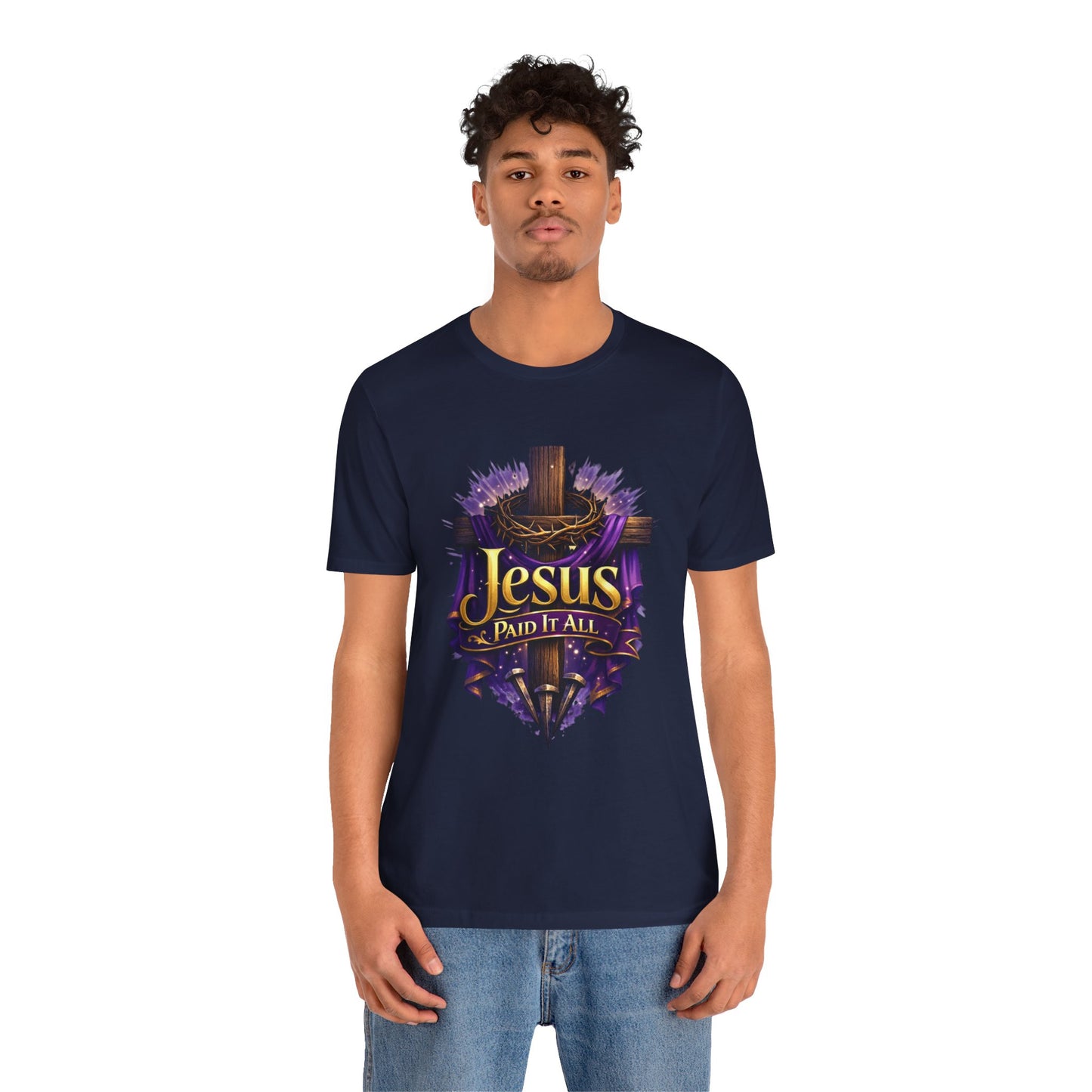 Jesus Paid It All Christian Cross Tee