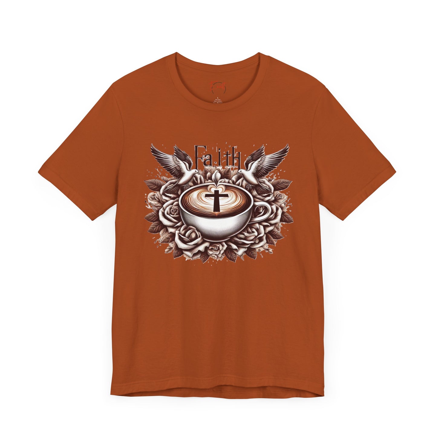 Unisex Jersey Short Sleeve Tee "Faith and Coffee"