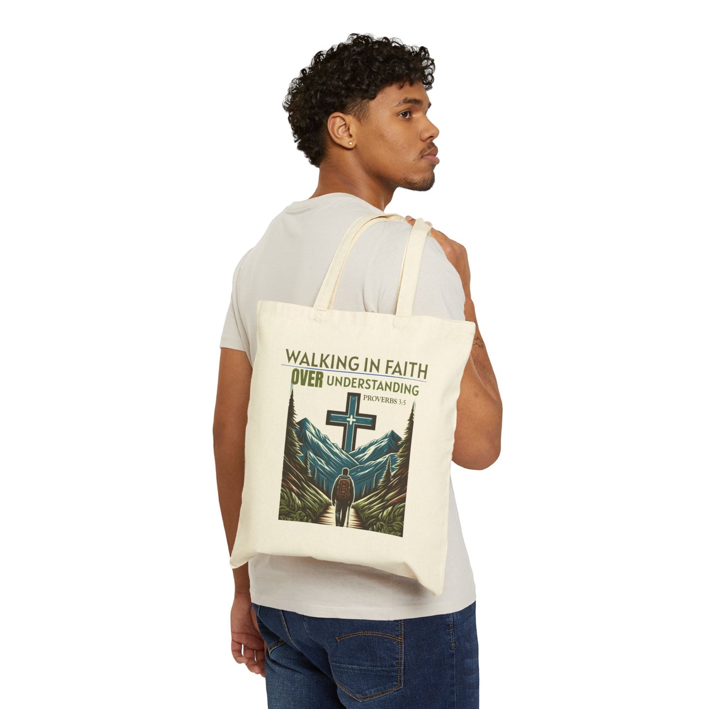 Tote Bag with Bible Verse Proverbs 3:5