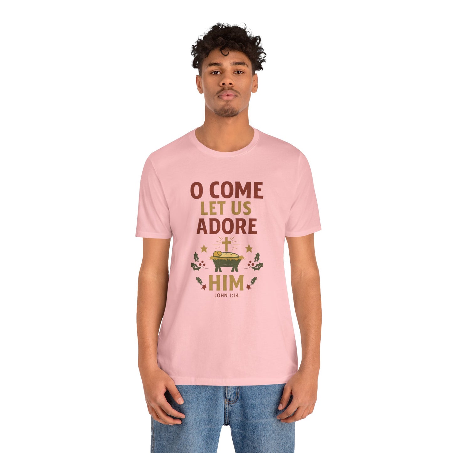 O Come Let Us Adore Him Christmas T-Shirt