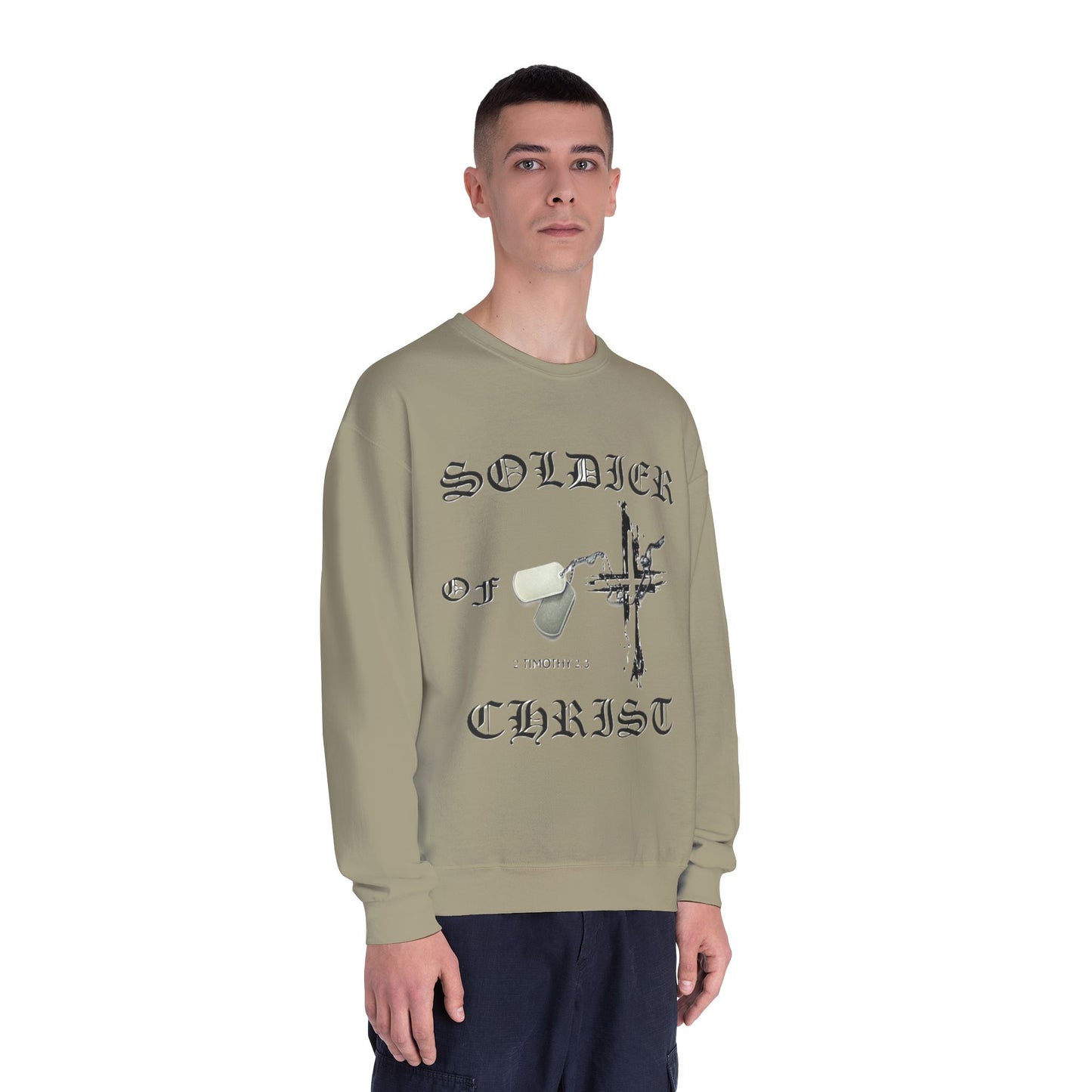 Christian Military Sweatshirt: Soldier of Christ Unisex NuBlend® Crewneck