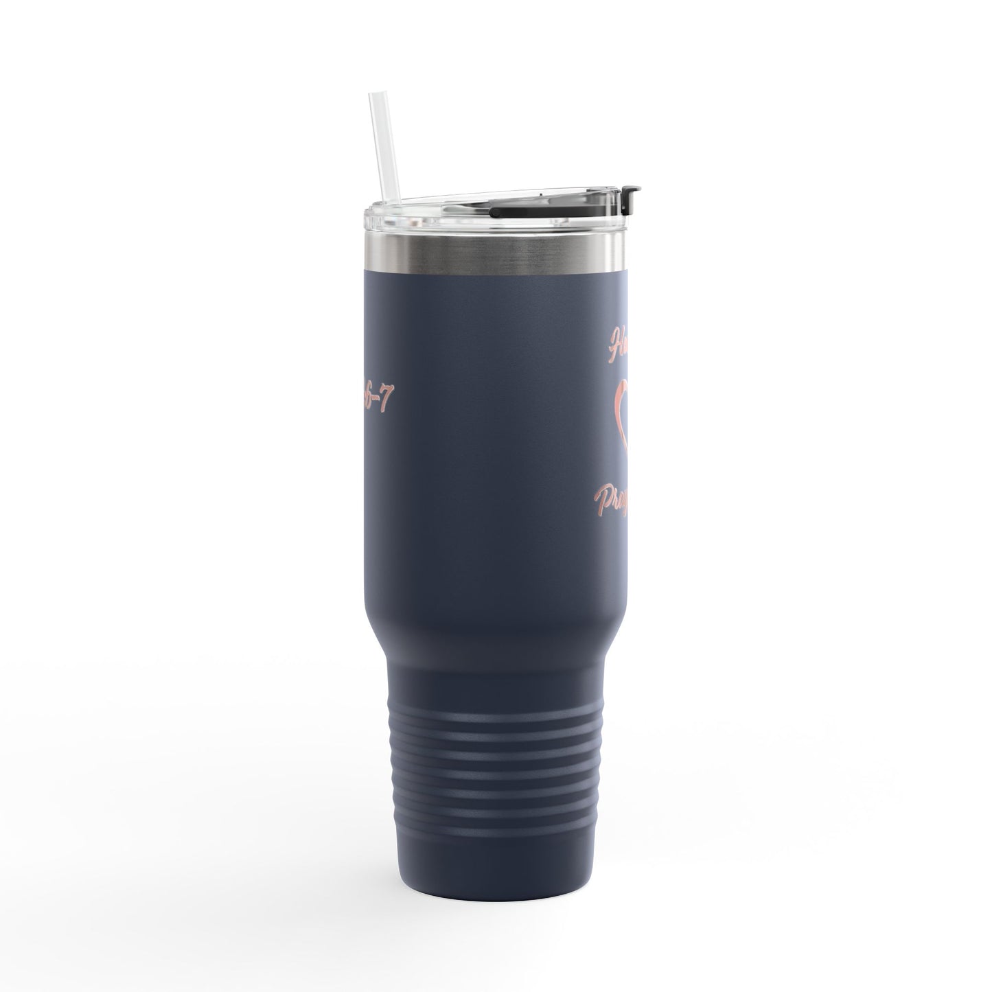 Travel Mug - &quot;How can I pray for you&quot; with Heart and Praying Hands Design