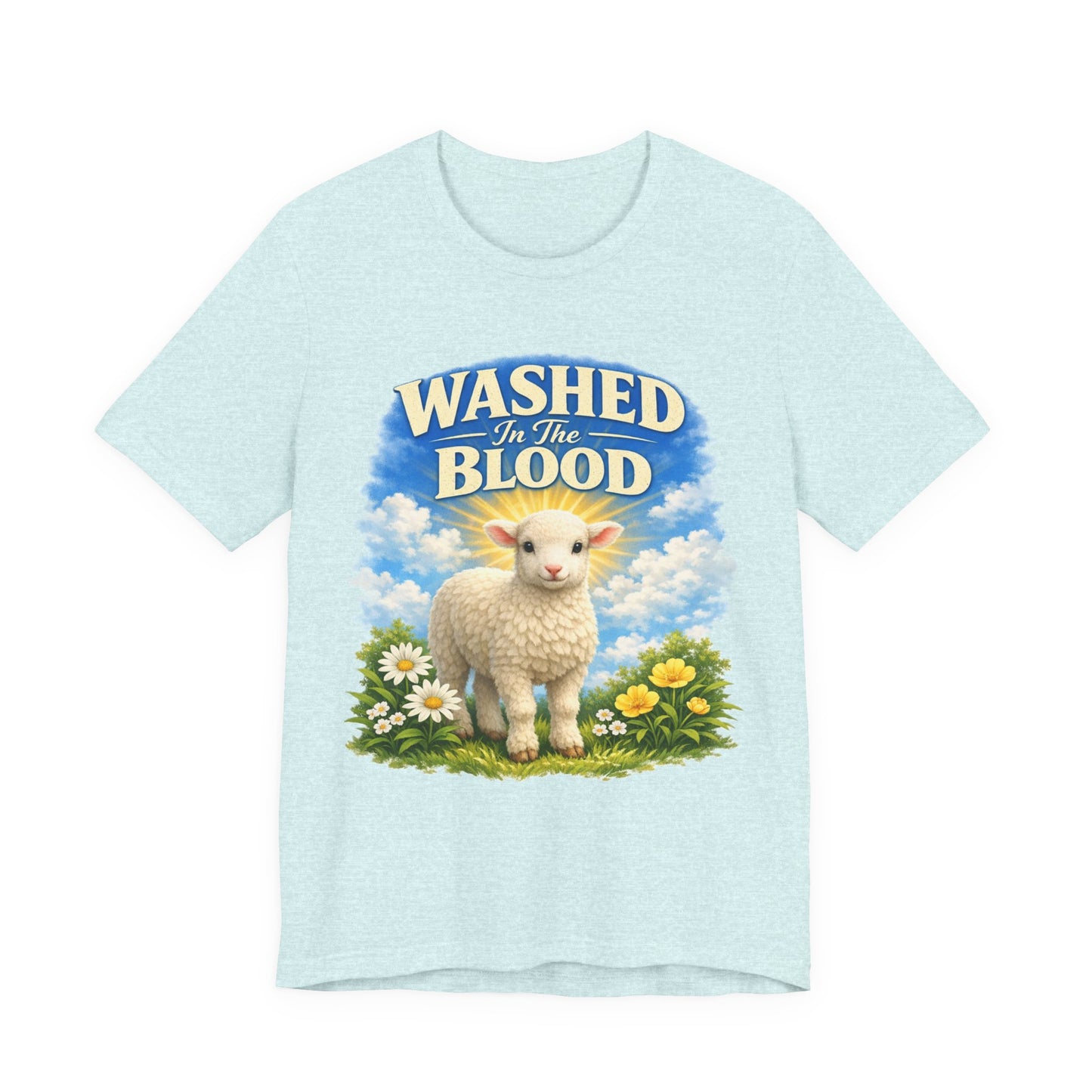 Washed in the Blood Lamb T-Shirt — Christian Easter Religious Tee