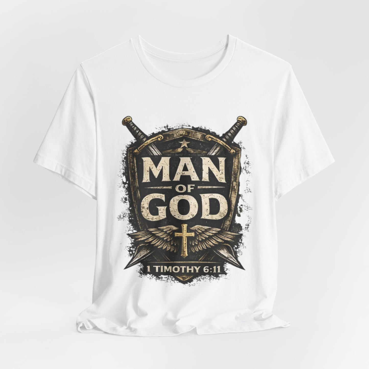 Man of God Tee — 1 Timothy 6:11 Christian Faith T-Shirt