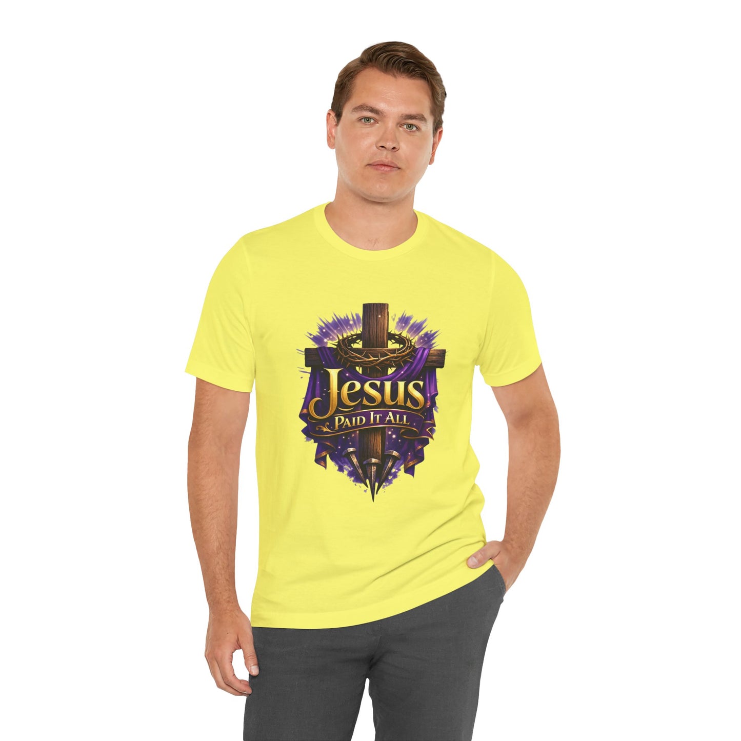 Jesus Paid It All Christian Cross Tee