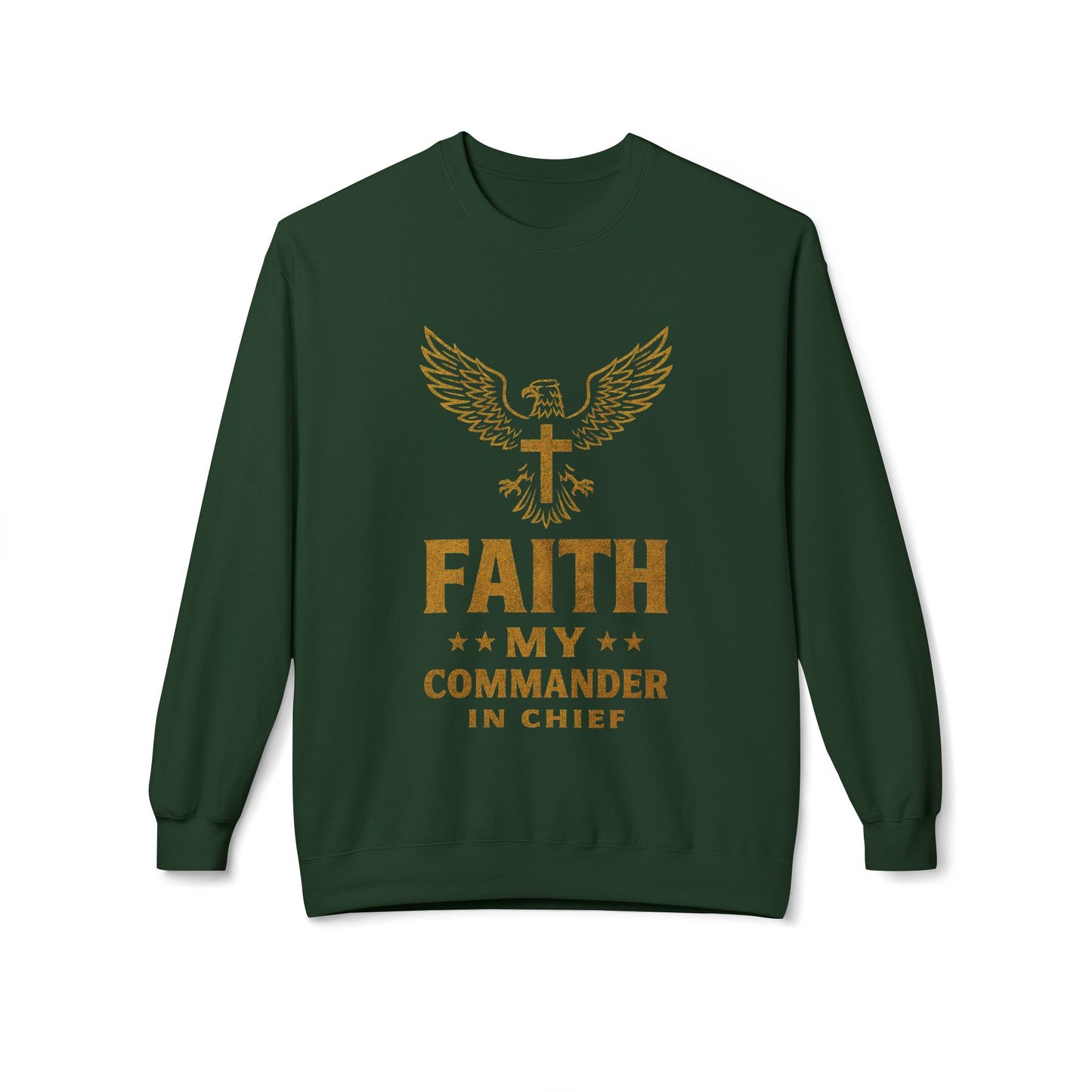 Sweatshirt - Military Christians: 'Faith is my Commander in Chief'