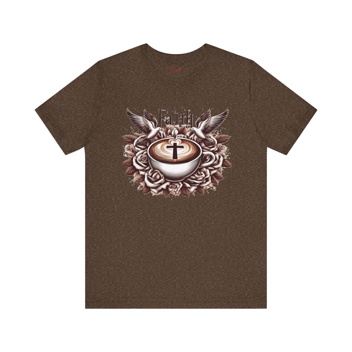 Unisex Jersey Short Sleeve Tee "Faith and Coffee"
