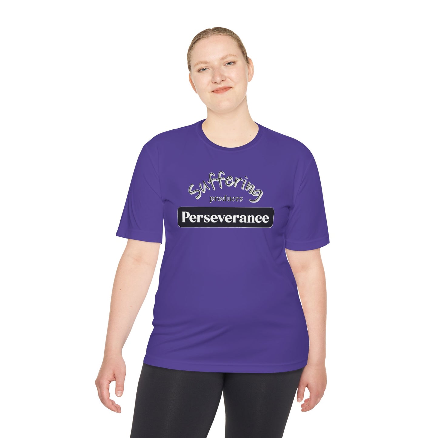 Unisex Moisture "Suffering Produces Perseverance" Wicking Tee