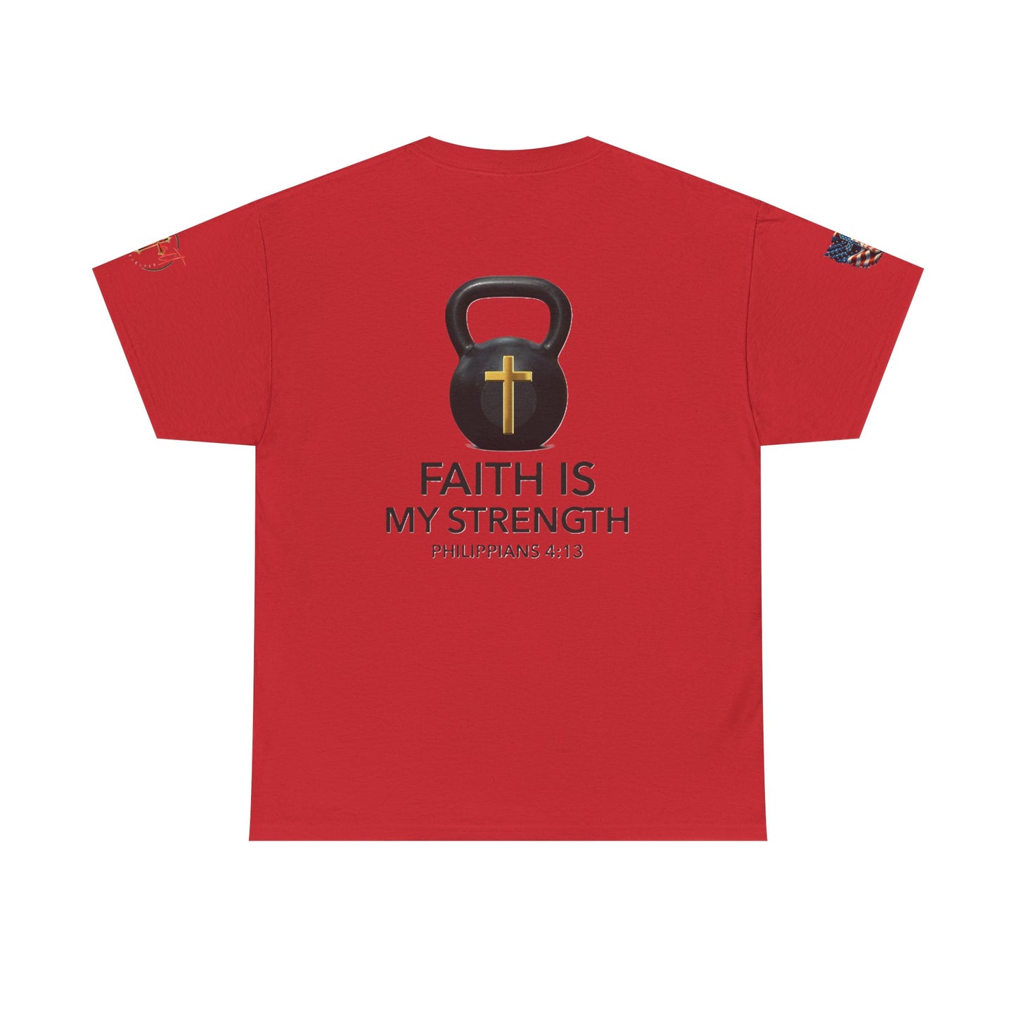 Christian Tee - Philippians 4:13 'Faith Is My Strength' (Copy)
