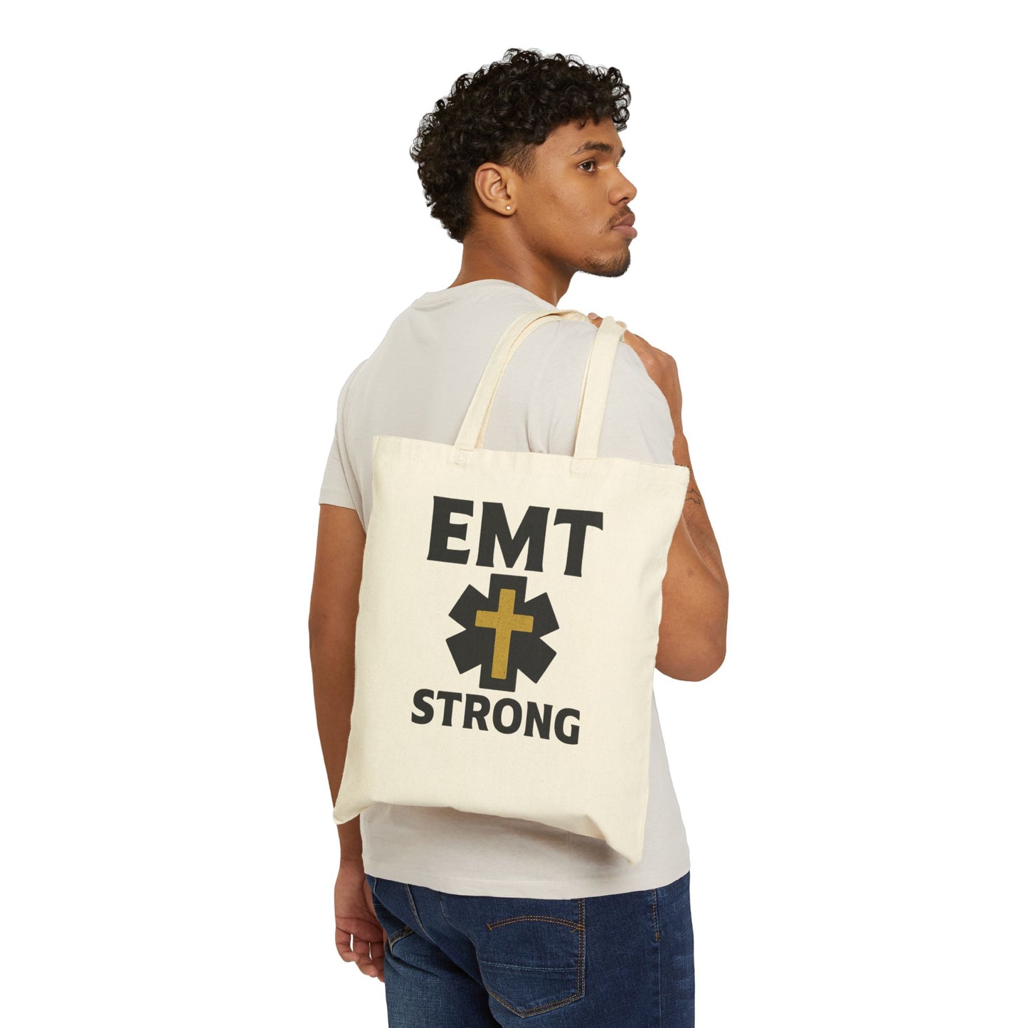 EMT STRONG Cotton Canvas Tote Bag