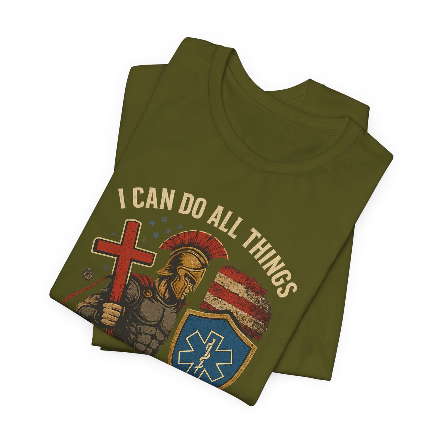 Medical Personnel Tee — "I Can Do All Things Through Christ"