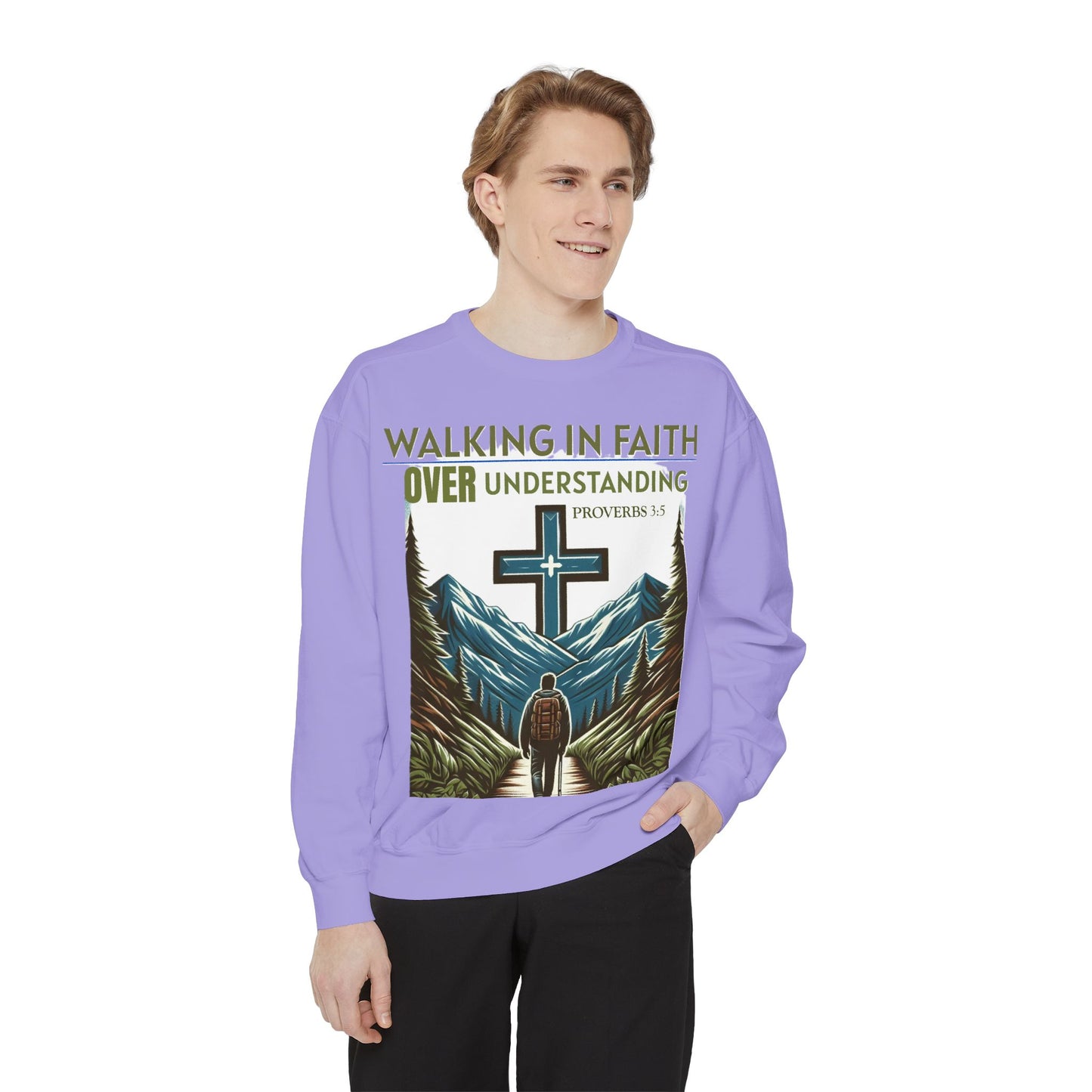 Faithful Unisex Sweatshirt - Bible Verse Proverbs 3:5