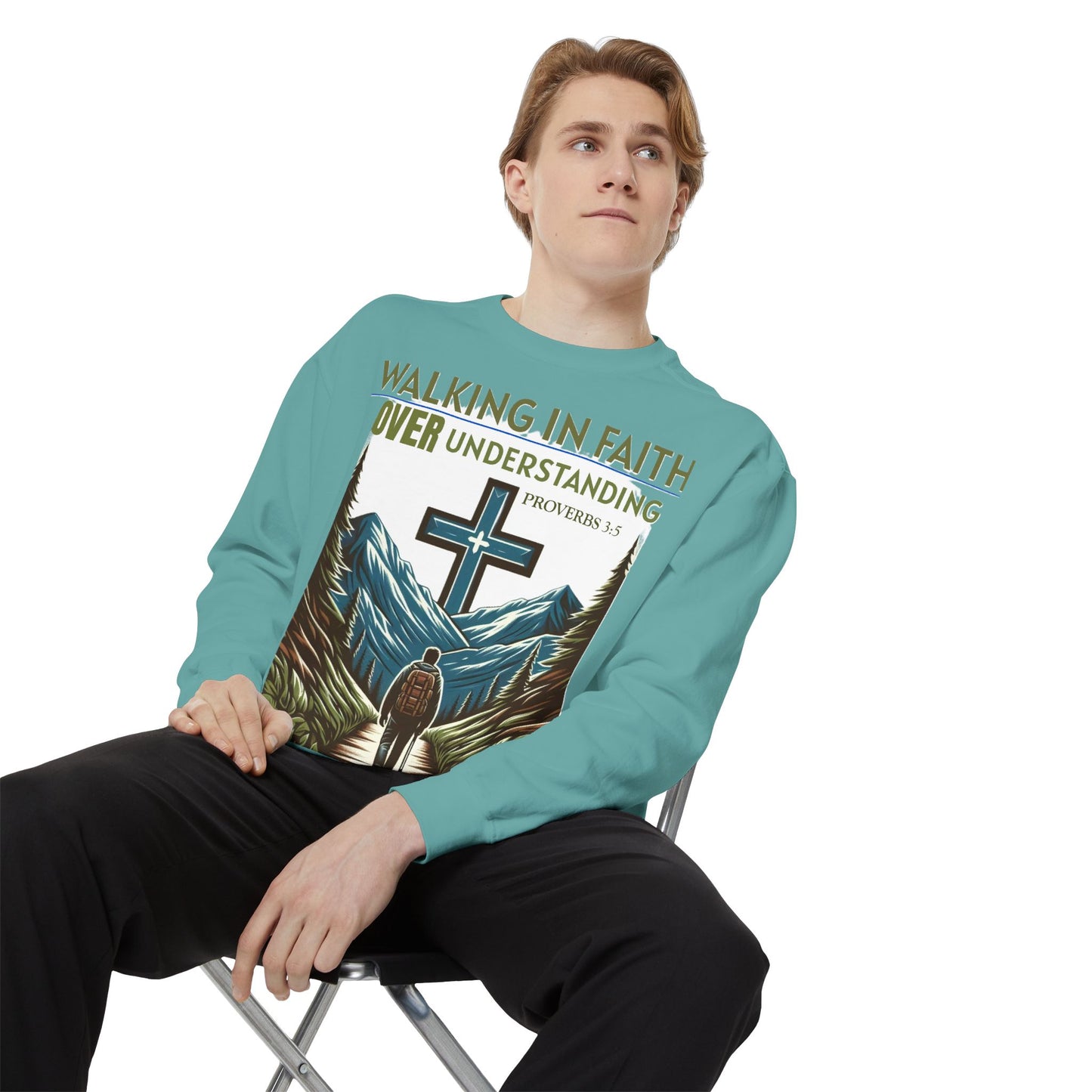 Faithful Unisex Sweatshirt - Bible Verse Proverbs 3:5