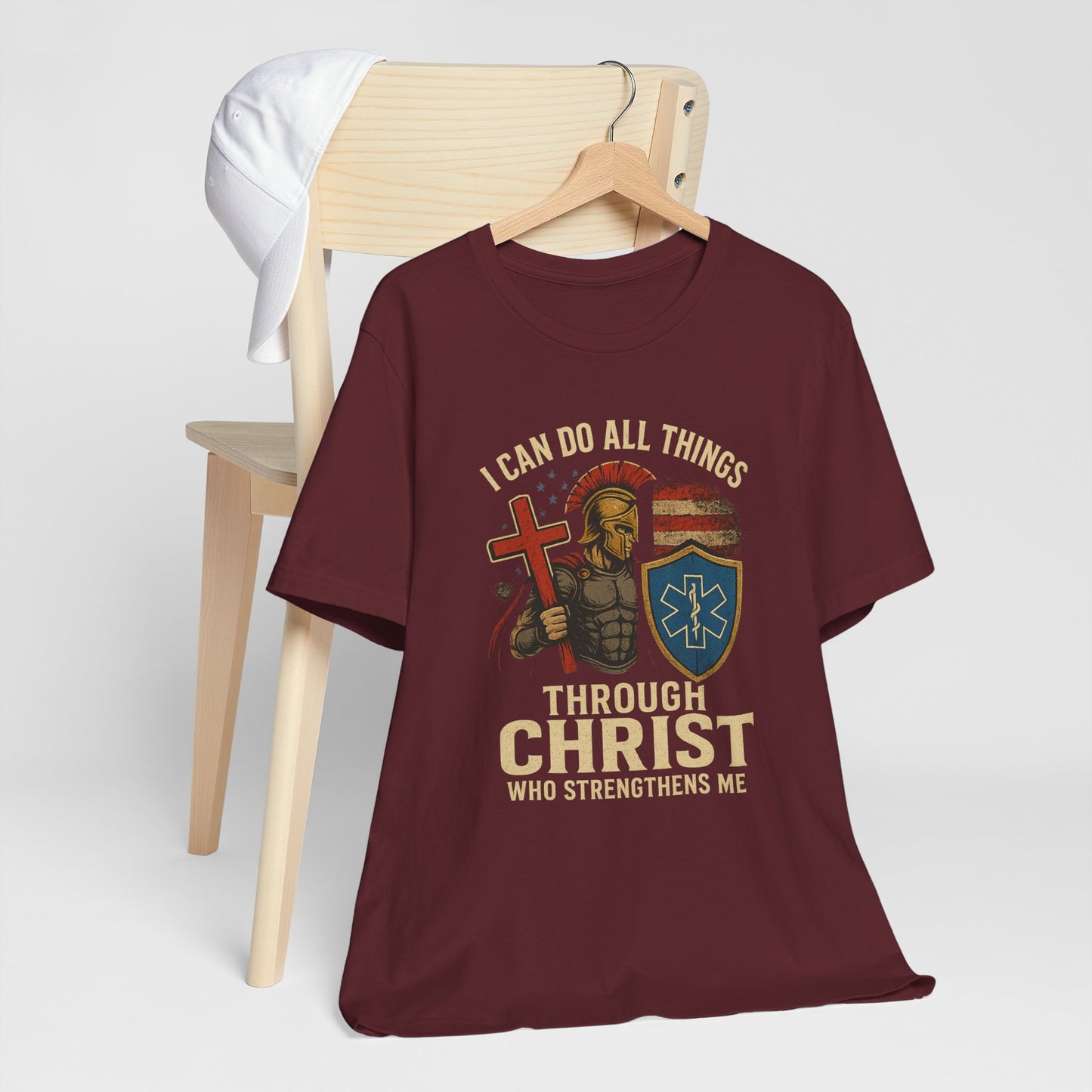 Medical Personnel Tee — "I Can Do All Things Through Christ"