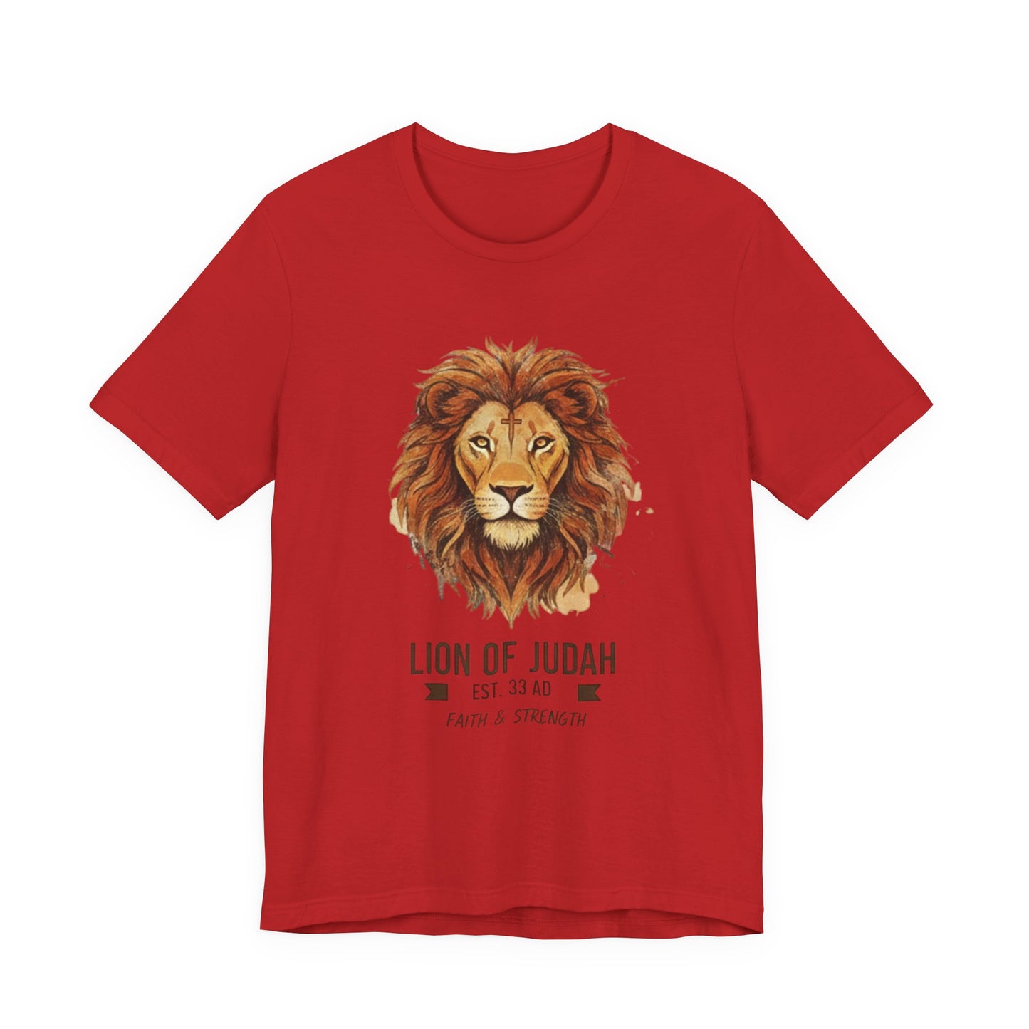 Lion of Judah T-Shirt — Faith & Strength Christian Tee