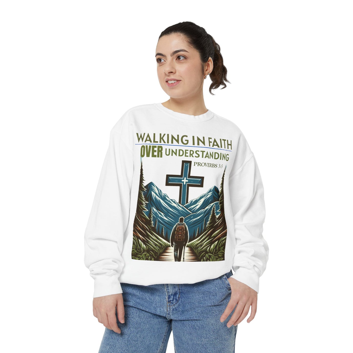 Faithful Unisex Sweatshirt - Bible Verse Proverbs 3:5