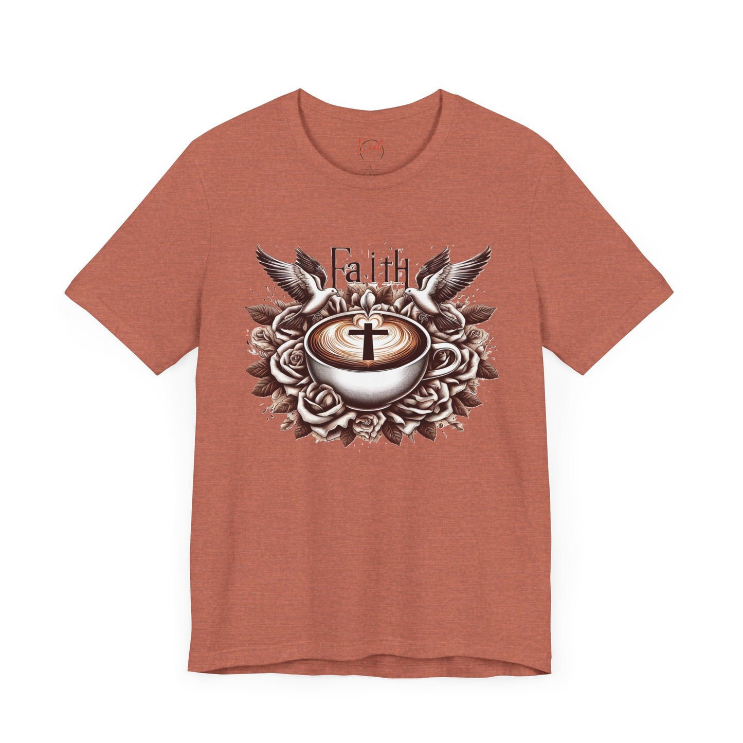 Unisex Jersey Short Sleeve Tee "Faith and Coffee"