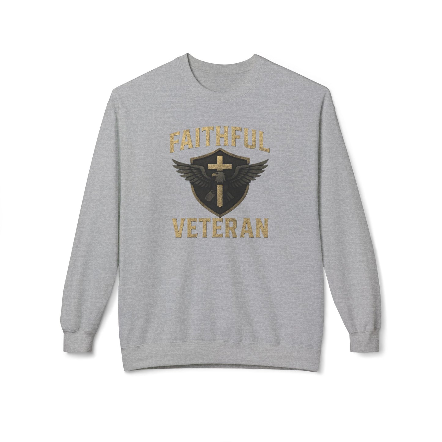Crewneck Sweatshirt Faithful Veteran Design