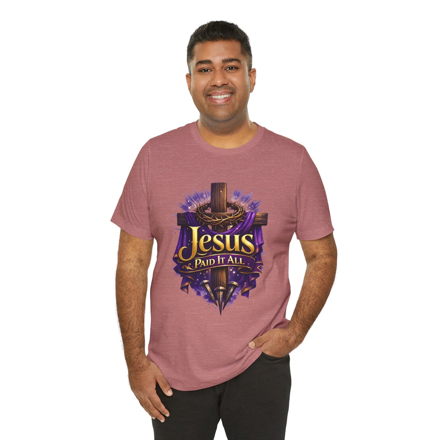 Jesus Paid It All Christian Cross Tee