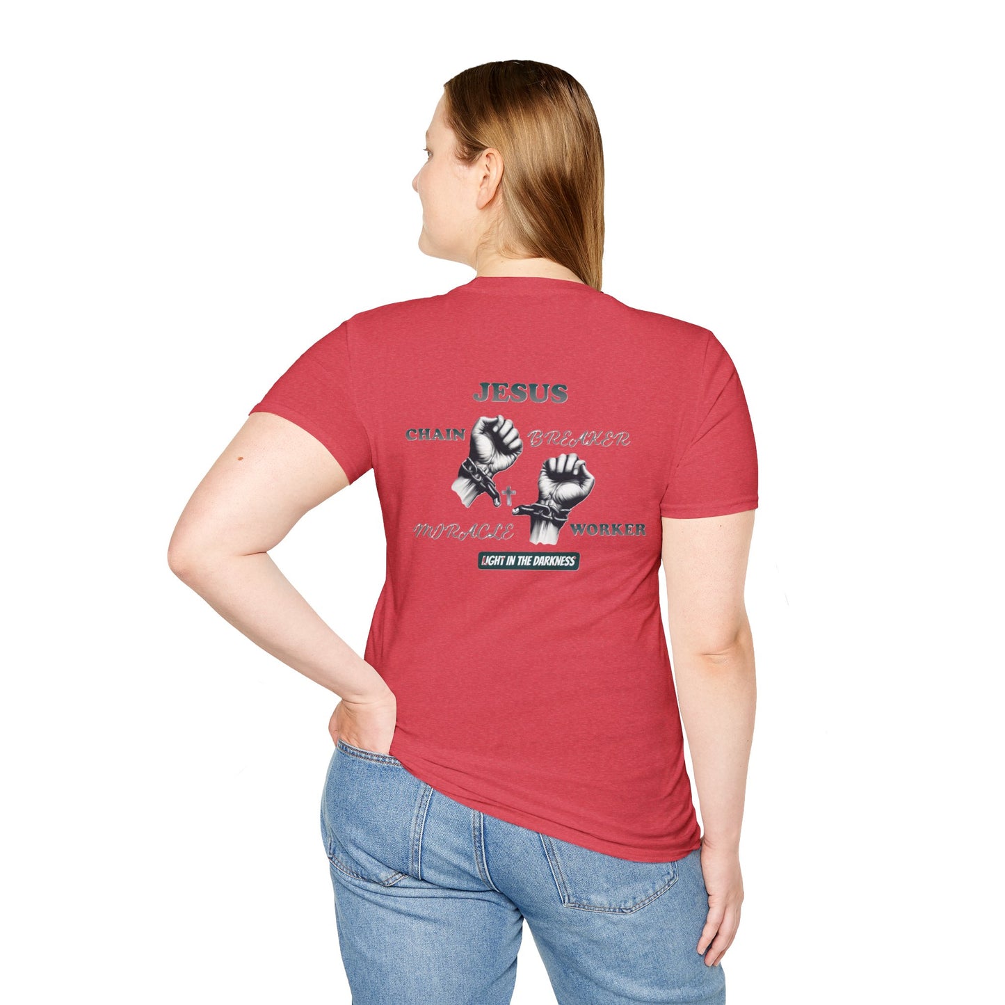 Christian Unisex Tee - Jesus Chain Breaker Design