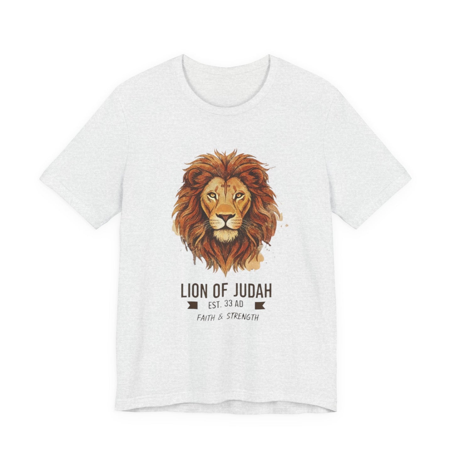 Lion of Judah T-Shirt — Faith & Strength Christian Tee