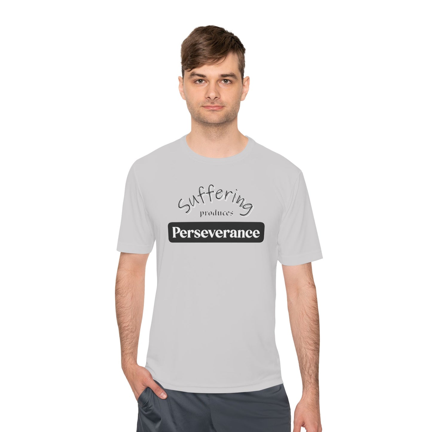 Unisex Moisture "Suffering Produces Perseverance" Wicking Tee