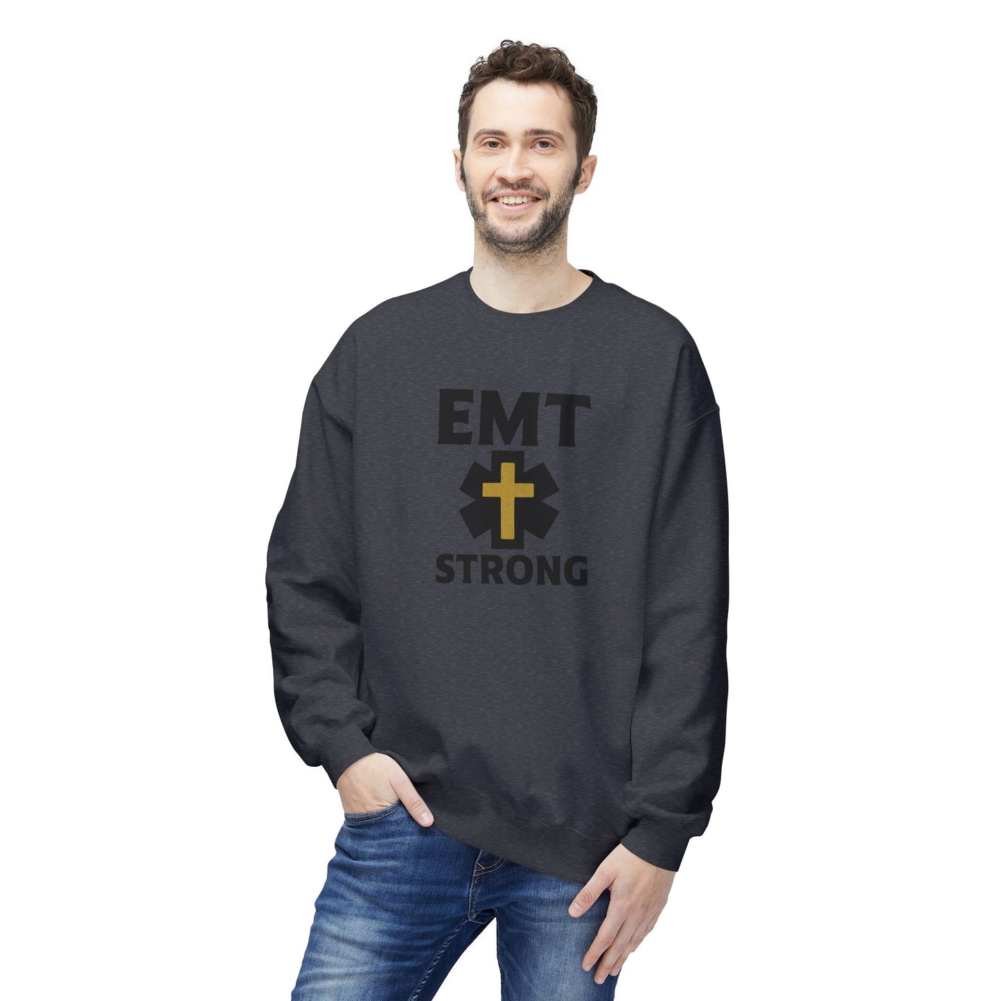 EMT Strong Christian Cross Sweatshirt