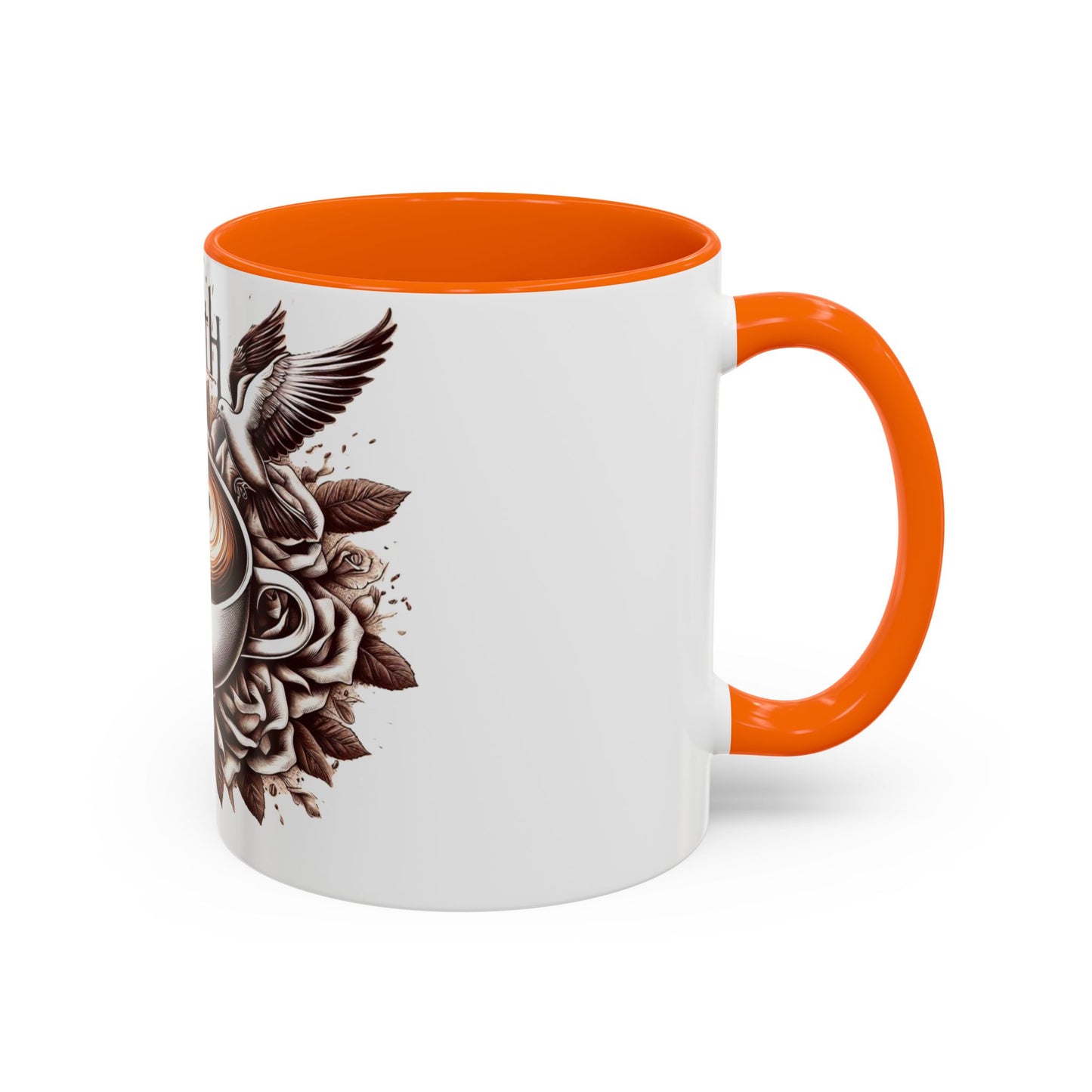 Accent Coffee Mug (11, 15oz) "Faith & Coffee"