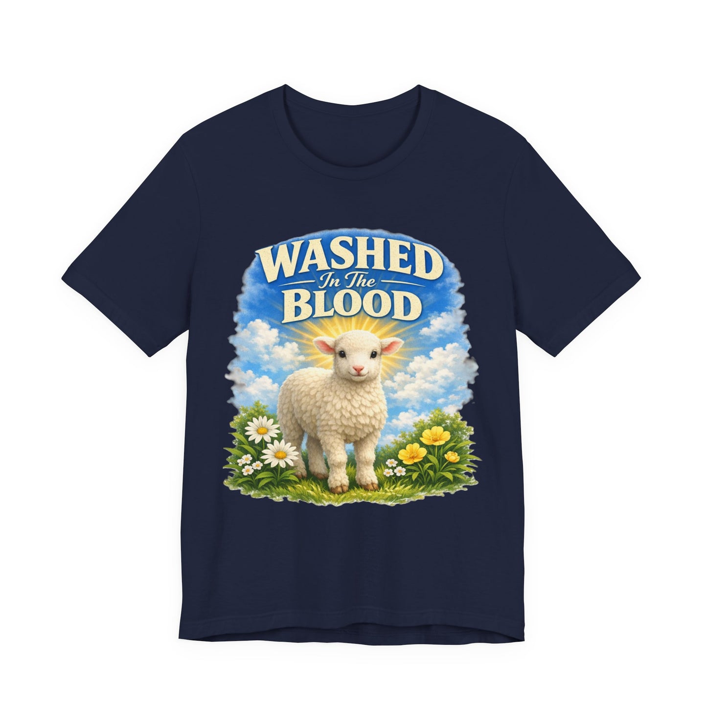 Washed in the Blood Lamb T-Shirt — Christian Easter Religious Tee