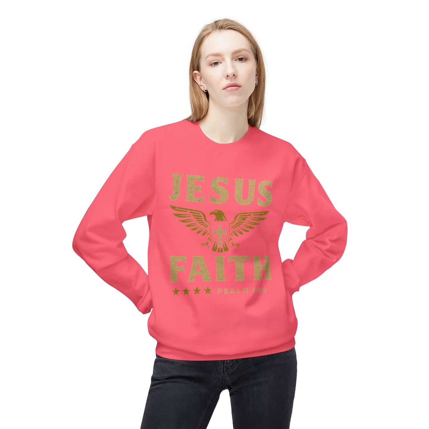 Christian Military Unisex Sweatshirt - Jesus/Faith Design