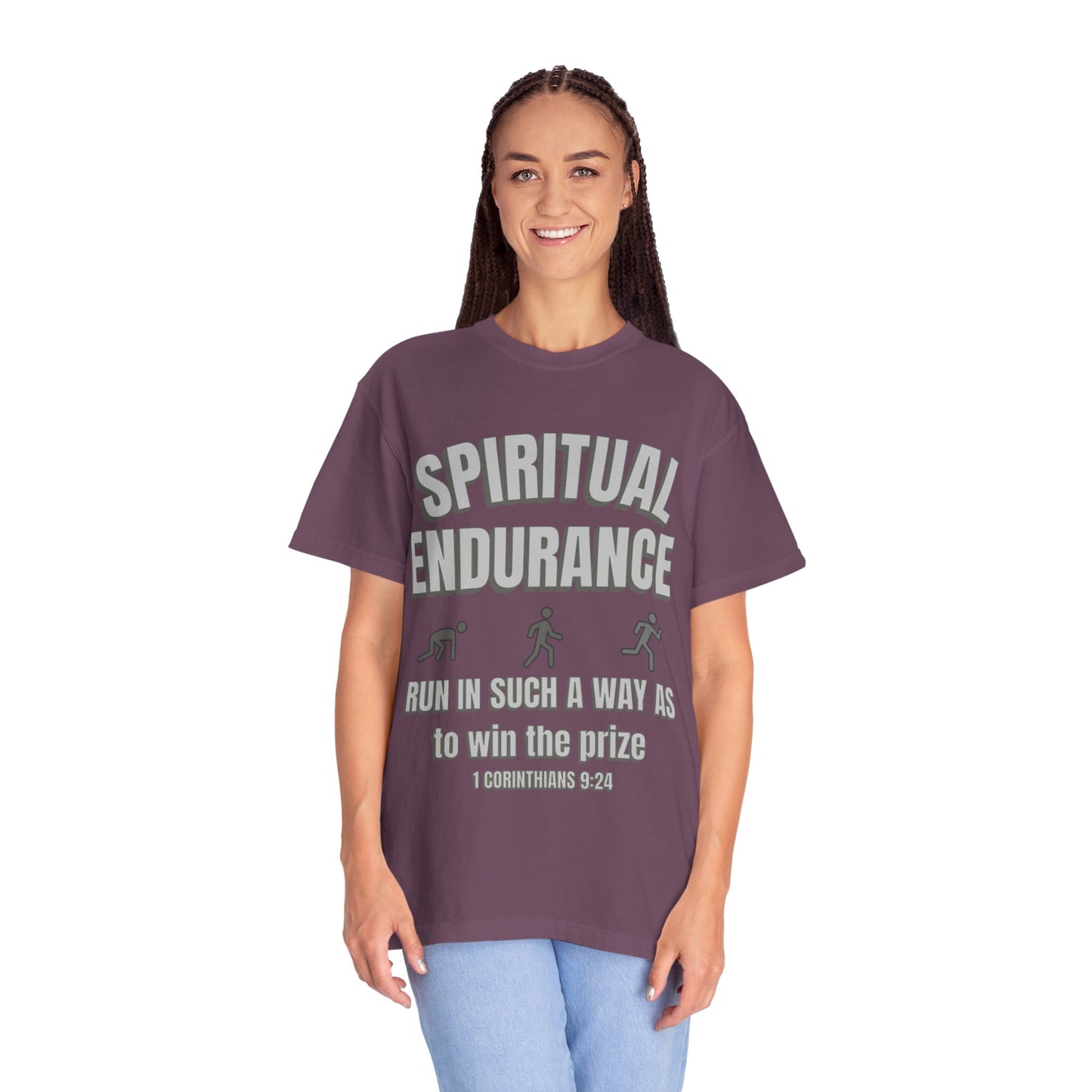 Copy of Christian Verse 1 Corinthians 9:24 Garment-Dyed T-shirt