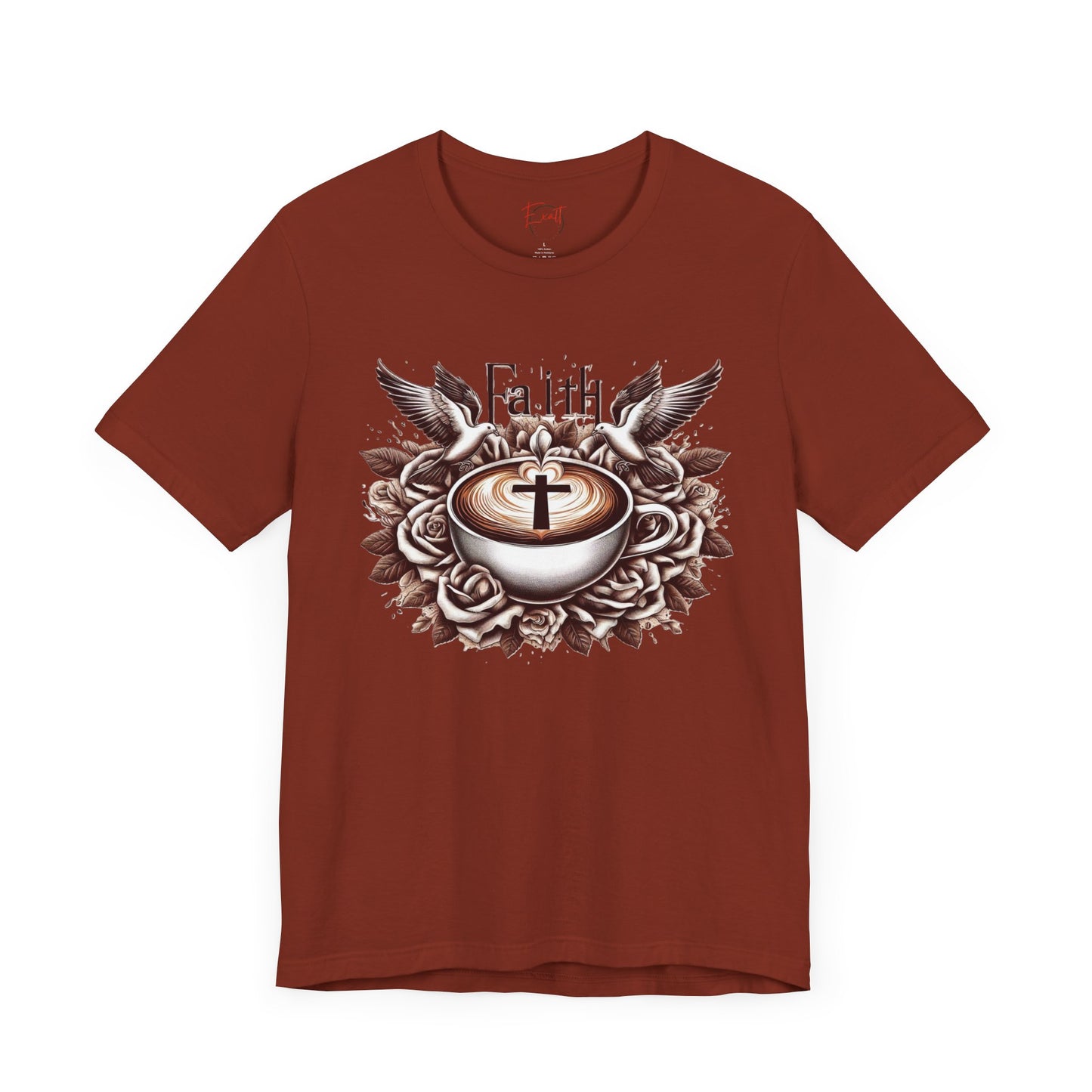Unisex Jersey Short Sleeve Tee "Faith and Coffee"