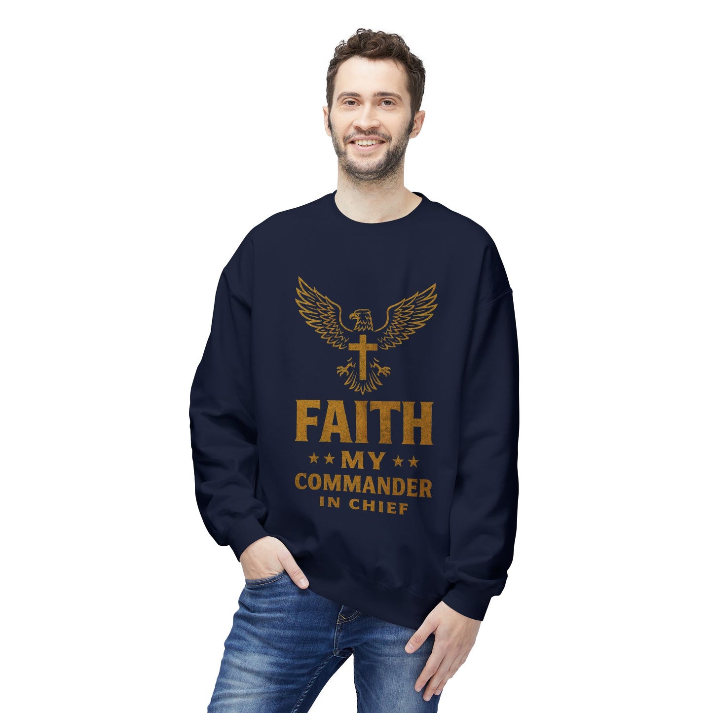Sweatshirt - Military Christians: 'Faith is my Commander in Chief'