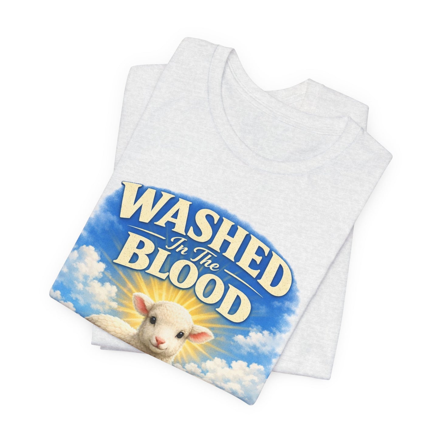 Washed in the Blood Lamb T-Shirt — Christian Easter Religious Tee