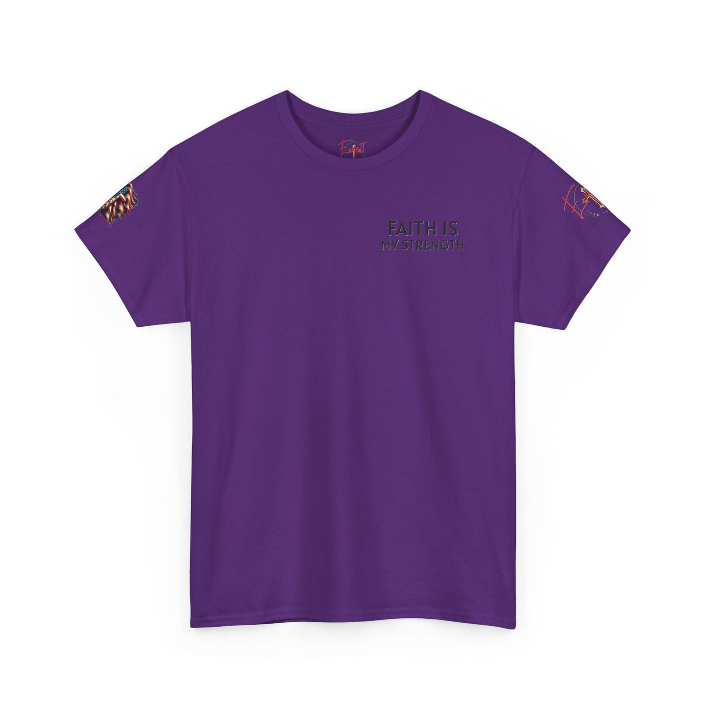 Christian Tee - Philippians 4:13 'Faith Is My Strength'