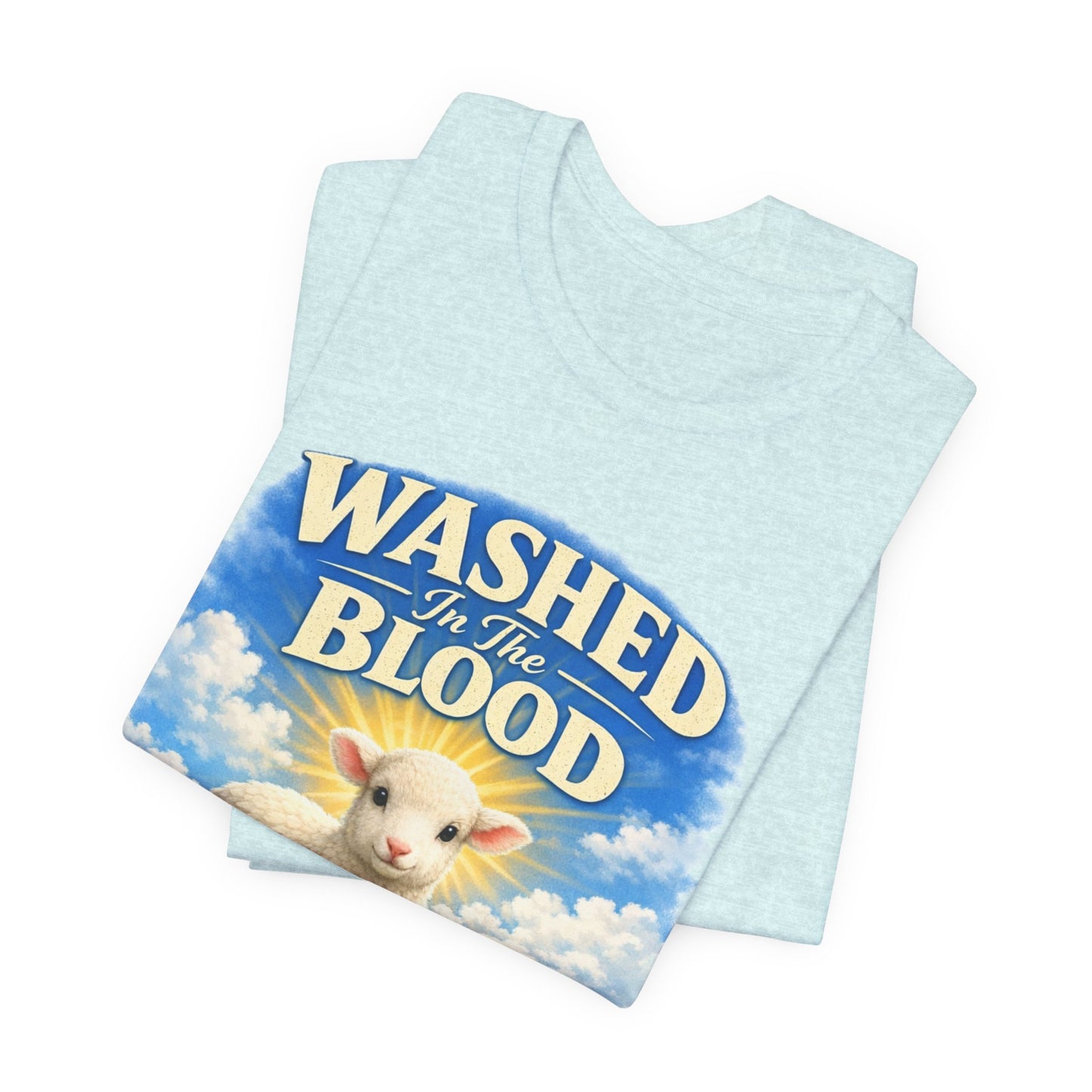 Washed in the Blood Lamb T-Shirt — Christian Easter Religious Tee