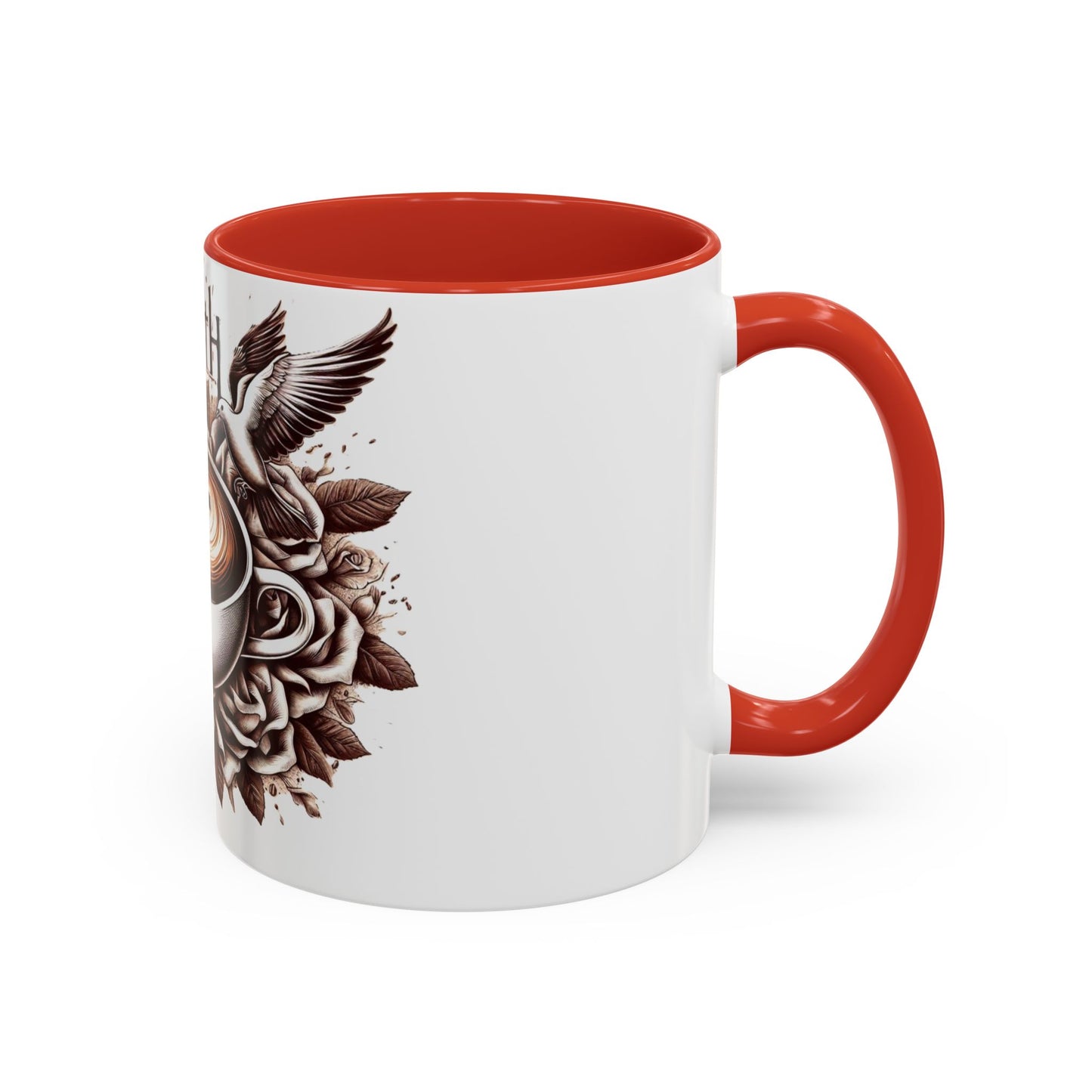 Accent Coffee Mug (11, 15oz) "Faith & Coffee"